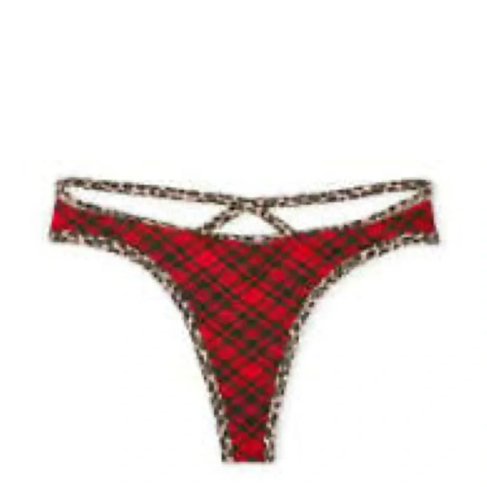Victoria’s Secret Strappy Plaid Thong NWT - Picture 4 of 12
